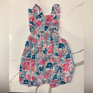 Vignette Vibrant Floral Toddler Bubble Romper Size 12-18 months